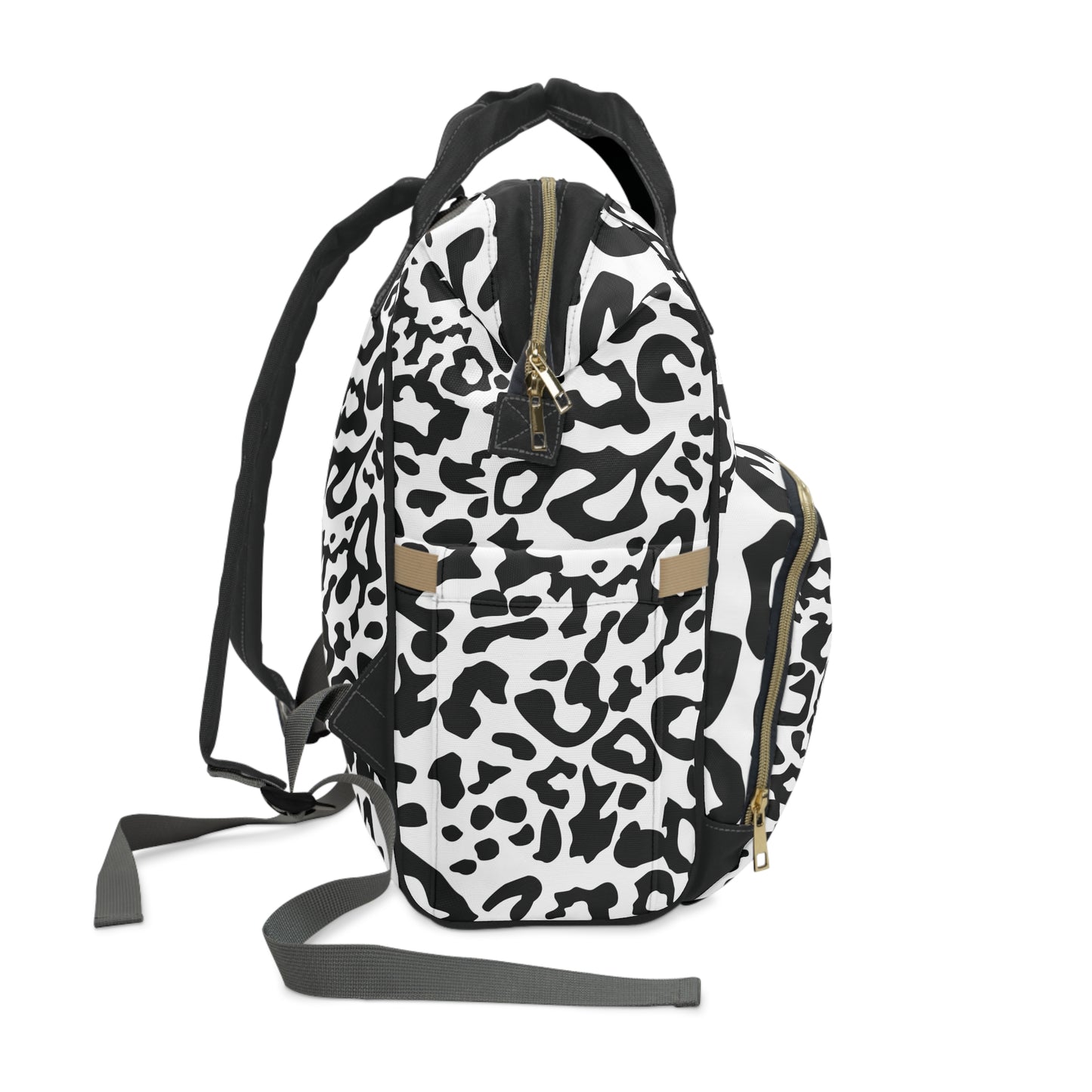 Stylish Leopard Print Diaper Backpack for Moms on the Go