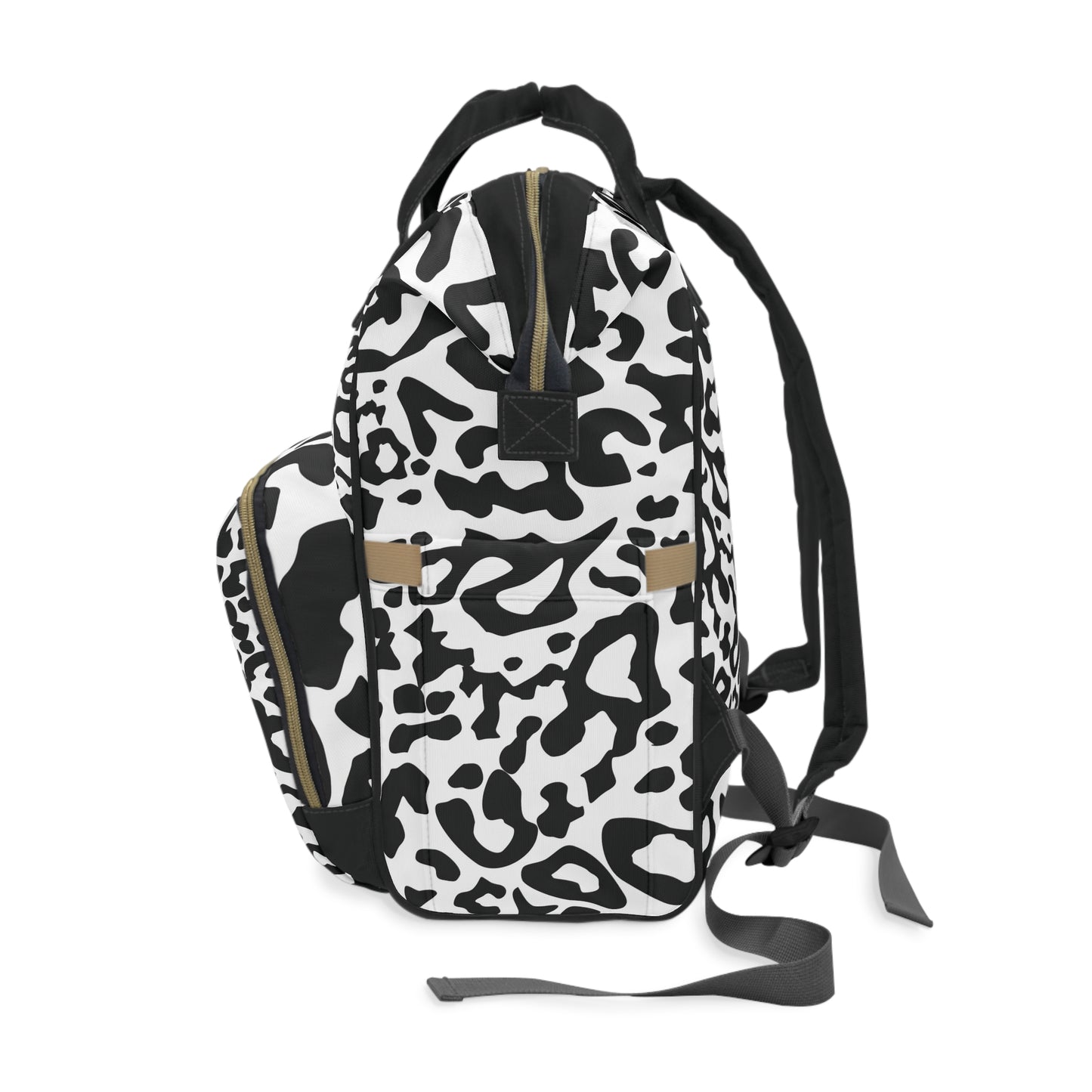 Stylish Leopard Print Diaper Backpack for Moms on the Go