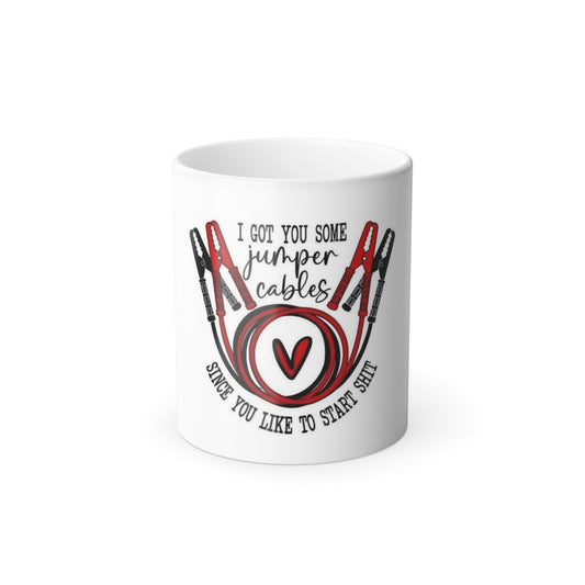 Color Morphing Mug - 'I Got You Some Jumper Cables' Coffee Cup