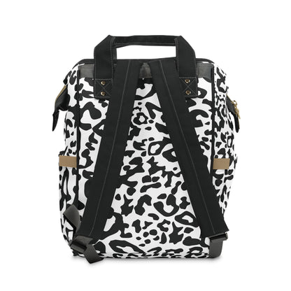 Stylish Leopard Print Diaper Backpack for Moms on the Go